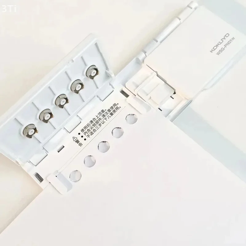 Perforadora de 8 agujeros, carpeta de anillas portátil Manual A5 B5 A4, herramienta perforadora de papel para cuaderno de hojas sueltas, suministros de oficina ligeros y prácticos - imagen 2