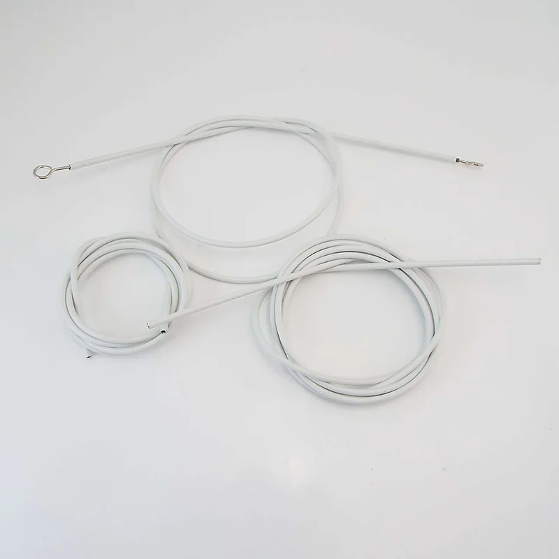 Cable de cortina de PVC para ventana, 0,5 m, 1M, 2m, Cable de red, línea colgante de pared para ventanas blancas con ganchos, ojos para coches, caravanas y barcos - imagen 5