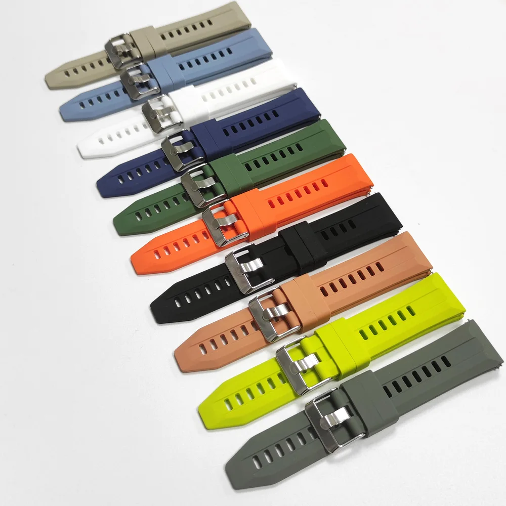 Correa oficial de 22mm para Huawei Watch GT 6 6Pro, pulsera de silicona suave de 46mm para Huawei Watch 5 4/GT5 Pro GT 4 3 2 46mm - imagen 3