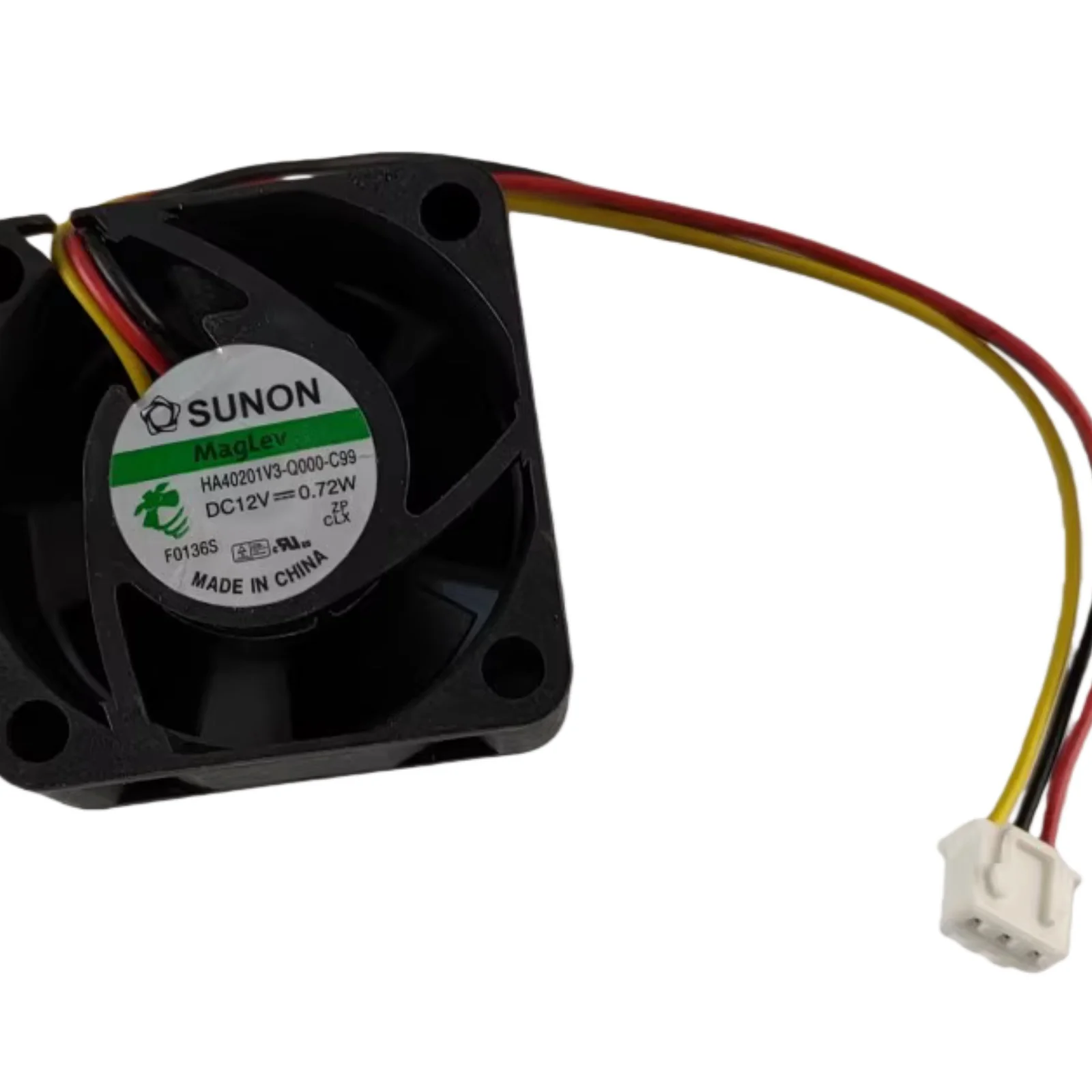 Para SUNON HA40201V3-Q000-C99 40mm 12V 0,72 W ventilador de refrigeración de levitación magnética 4020 monitoreo de velocidad de 3 cables 5000RPM 6,2 CFM silencioso - imagen 4