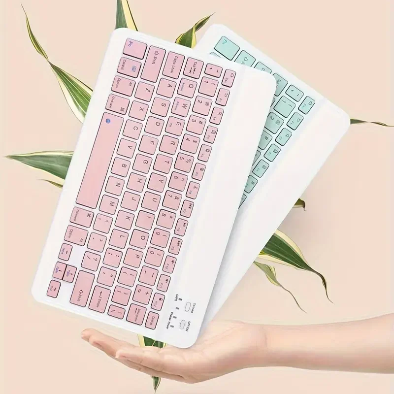 Teclado inglés compatible con Bluetooth de 10 pulgadas para iPad Air Pro, teclado inalámbrico recargable para teléfono, tableta, portátil, Universal - imagen 5