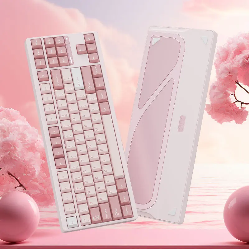 Ticktype Evo80 CNC Teclado mecánico Thri-Mode 2,4g Bluetooth Hifi RGB QMK/VIA Key teclado de oficina de juegos de aluminio personalizado - imagen 5