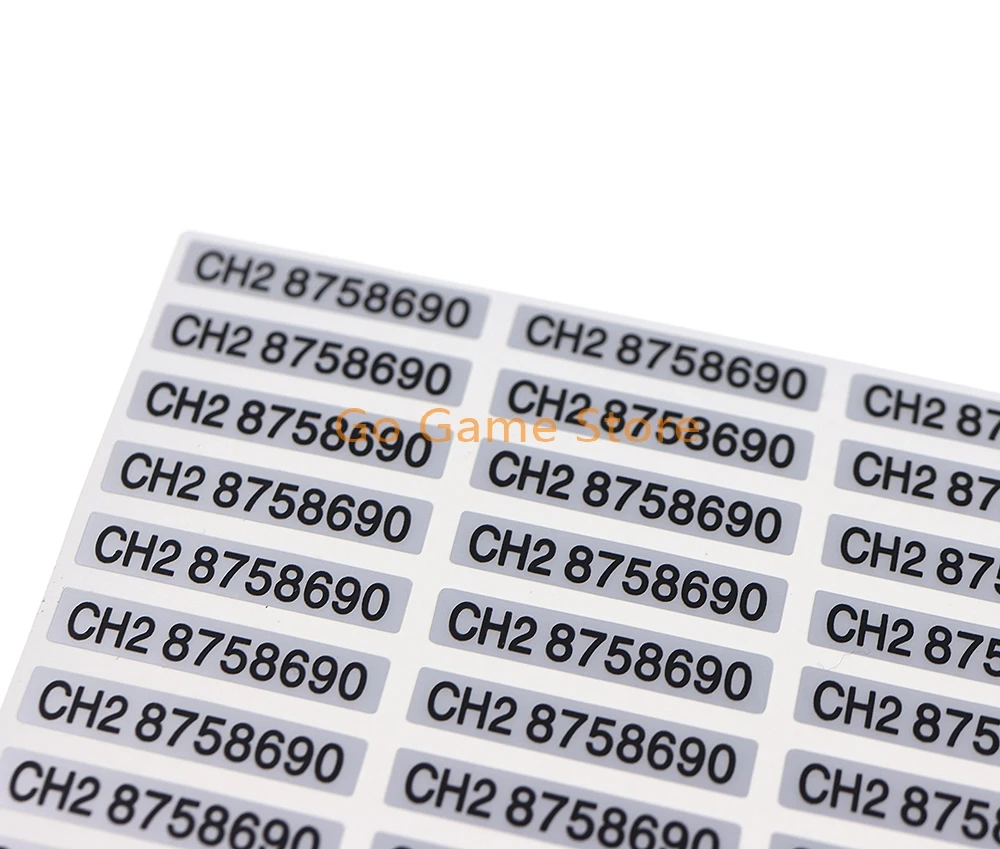 2 uds para Gameboy GB GBC GBP consola de juegos Shell número de serie pegatina etiqueta trasera pieza de repuesto - imagen 3