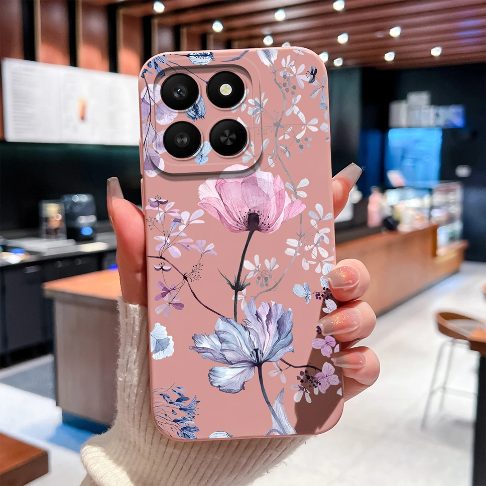 Para Honor X7d X9d X70 5G funda de teléfono flores de moda silicona líquida suave carcasa a prueba de golpes de alta calidad para Honor X 7D contraportada - imagen 5