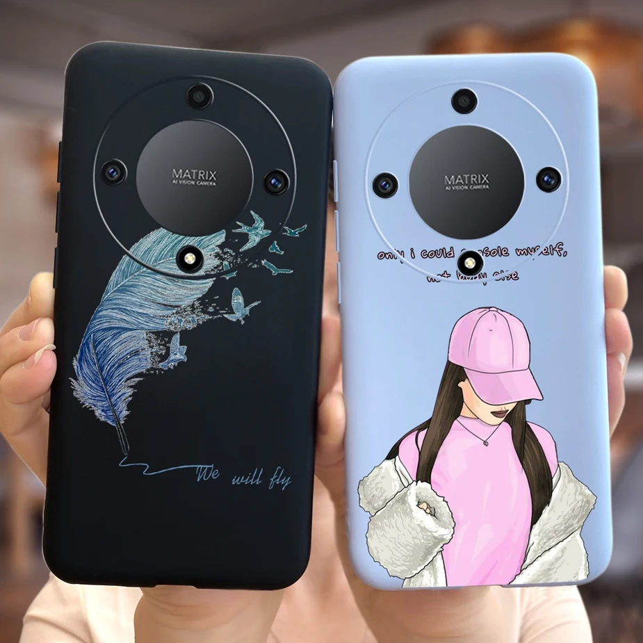 Funda de silicona suave para Honor Magic6 Lite, carcasa de girasol para chicas bonitas, parachoques para Honor Magic6 Lite, Honor X9b - imagen 5