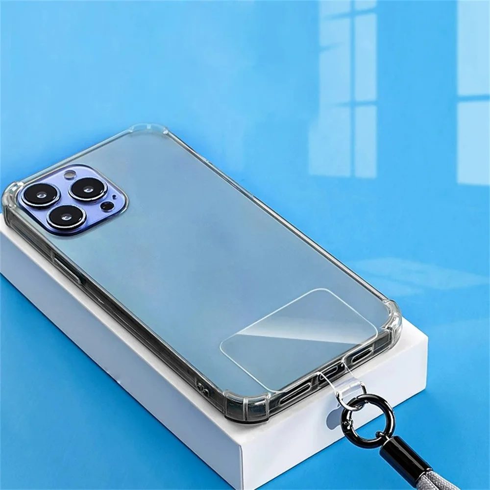 Correa antipérdida transparente para teléfono, cordón Universal de TPU, 1/3/5/10 piezas, agujero para lengüeta, parches para colgar - imagen 4