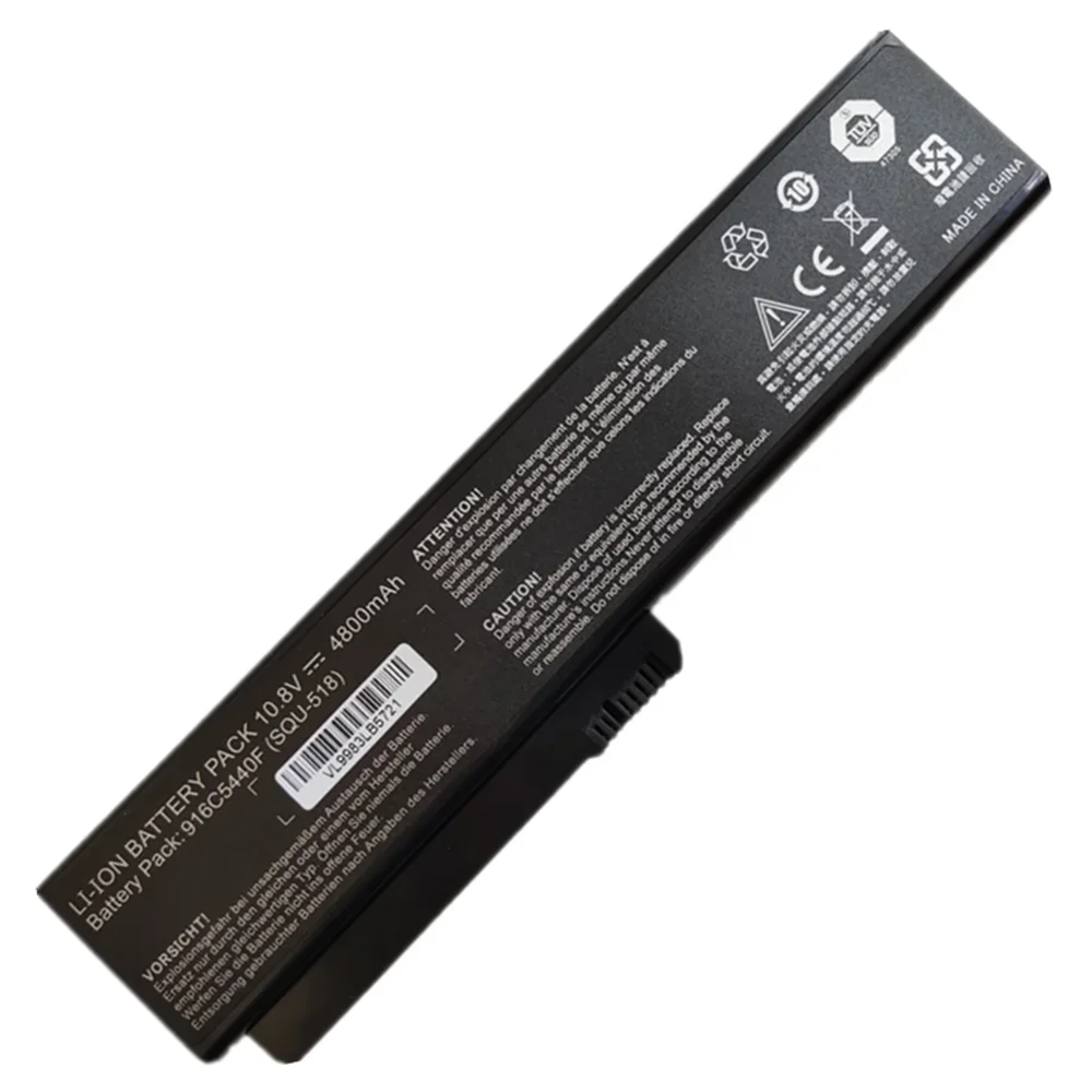 Nuevo Original y genuino SQU-518 10,8 V 4800mAh batería del ordenador portátil para Fujitsu siemens Amilo Pro 564E1GB V3205 SI1520 SQU-522 916C5440F e - imagen 3