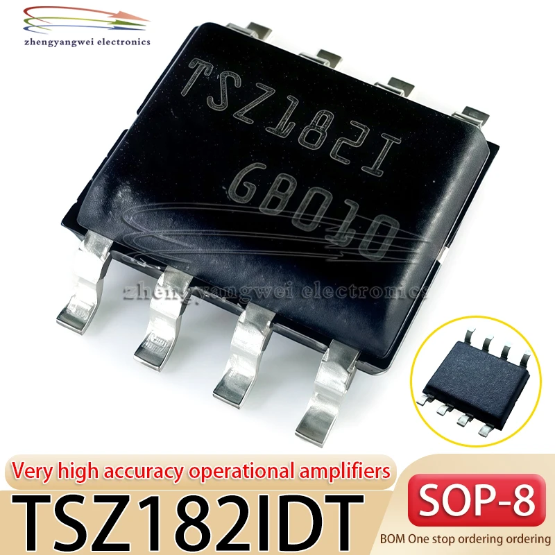2 uds TSZ182IDT SOP-8 código TSZ182I TSZ182ID 182 amplificador operacional de alta precisión