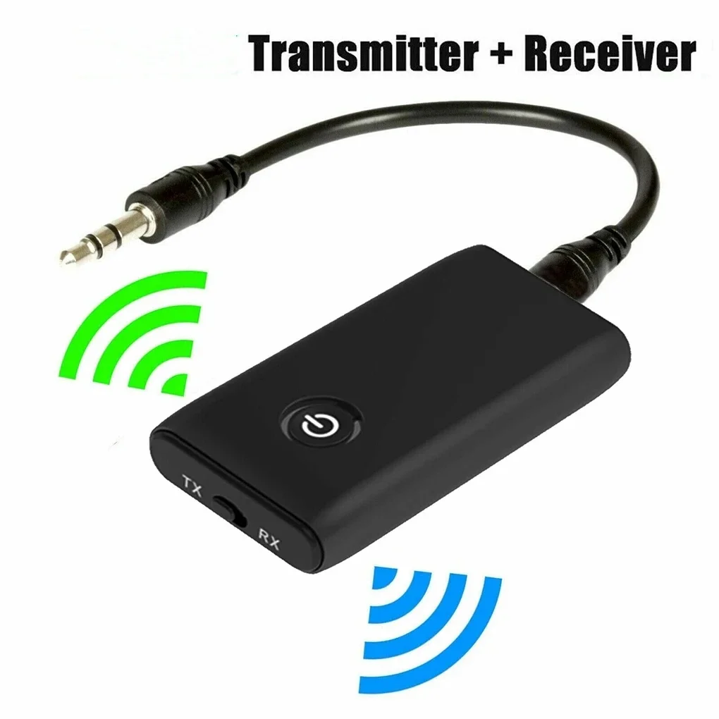 Adaptador de Audio inalámbrico compatible con Bluetooth 5,0, transmisor y receptor, 2 en 1, A2DP, adaptador auxiliar de 3,5mm para PC, TV, auriculares y coche