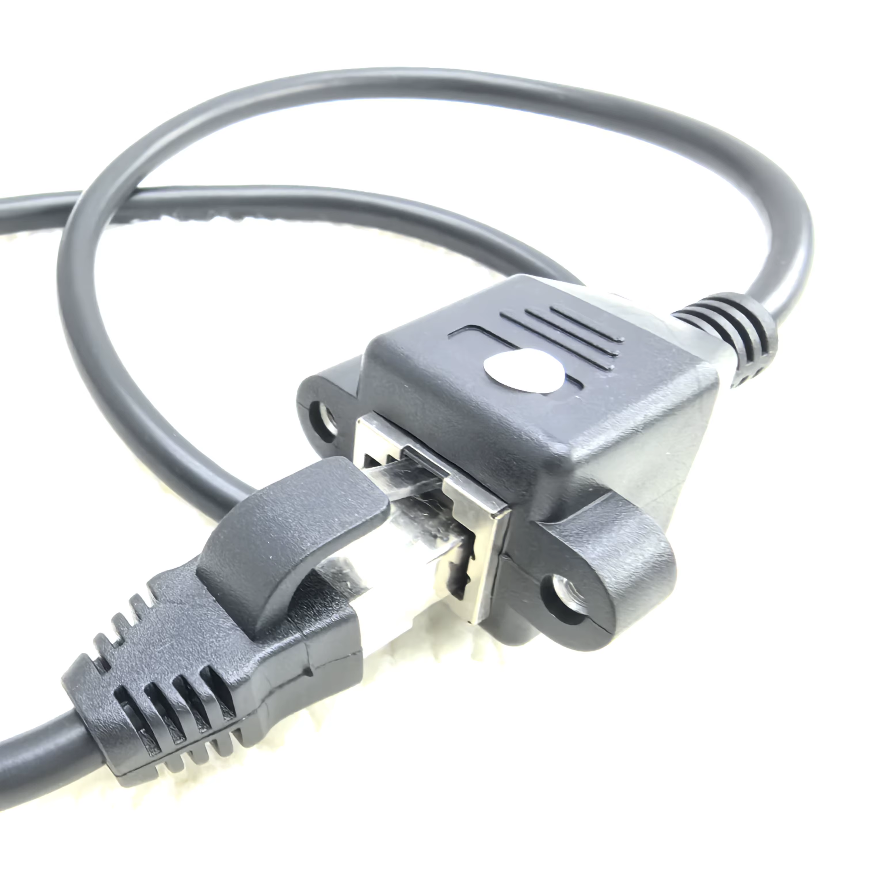 Cable Extensión RJ45 Macho-Hembra 60cm Montaje Panel - imagen 4