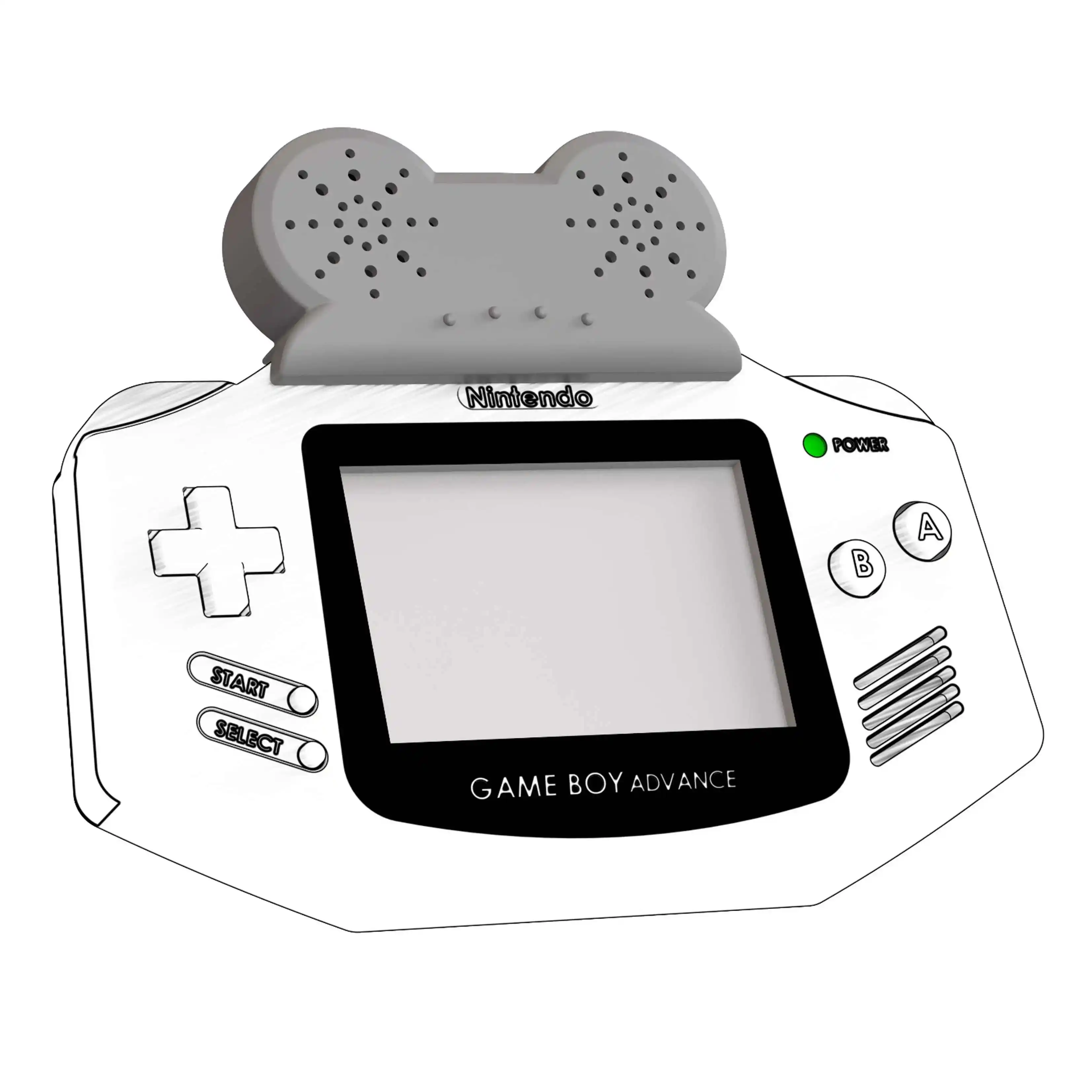 Altavoces GBA, parlantes de amplificación, parlantes externos, sonido estéreo, sin modificación, accesorio de juego no requiere batería - imagen 5