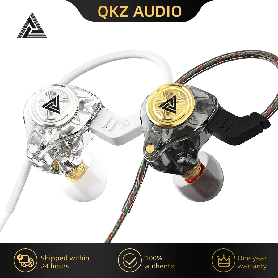 QKZ AK3 FiLe auriculares con cable con micrófono Monitor de música HiFi auriculares bajos auriculares con cancelación de ruido para auriculares deportivos para juegos - imagen 2