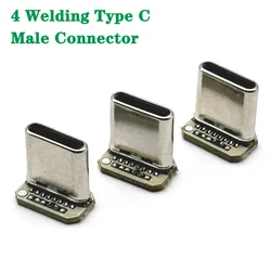 Placa PCB USB-C 3.1 Vertical 16 Pines con Cables de Soldadura