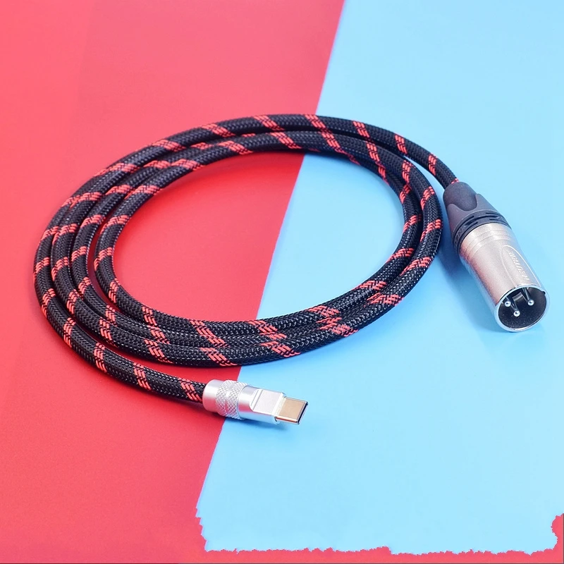 Audiophile Android teléfono móvil ordenador USB A tipo C a AES EBU Cable de Audio 110 ohmios XLR Digital Coaxial equilibrado DAC