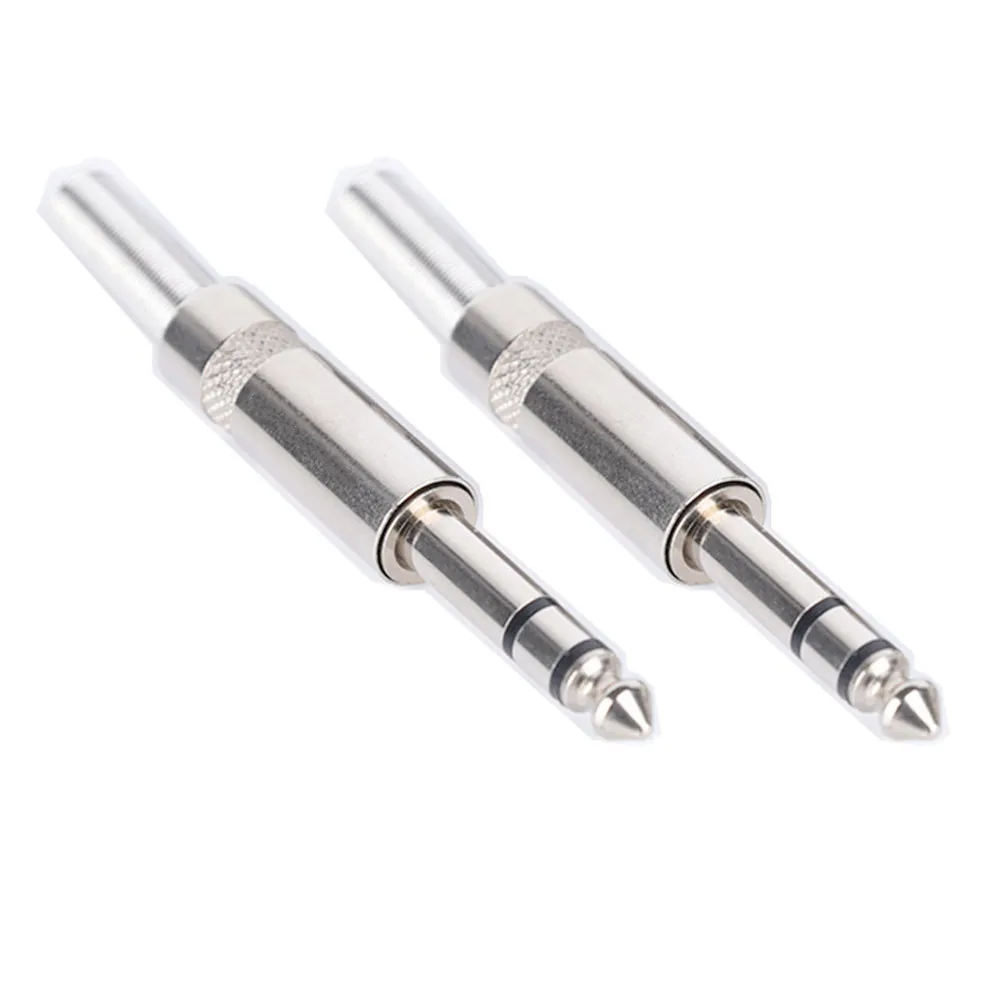 Lote de 2 uds., ángulo recto de 6,35mm, micrófono grande de 2 núcleos, altavoz de guitarra, codo de sonido único Hexagonal, conector de Audio hembra con enchufe 6,5 - imagen 3