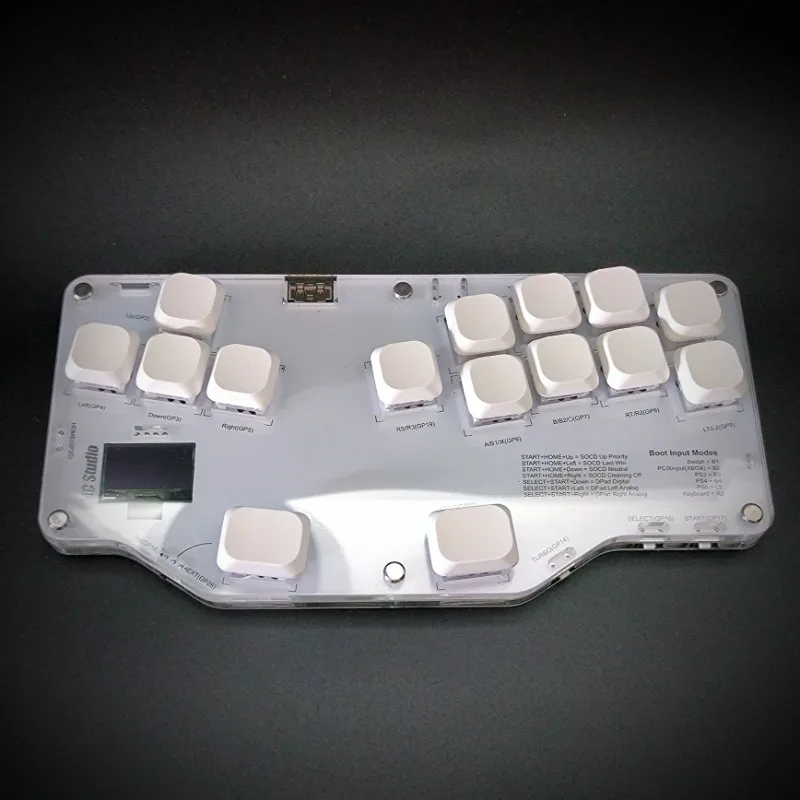 Mixbox-Teclado de una mano, perfil bajo, personalizado, con cable, RGB, intercambiable en caliente, ergonómico, Joystick, teclados para juegos, regalo - imagen 2