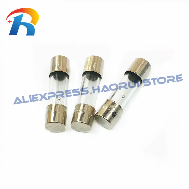 Tubo de fusible de rotura lenta, caja de vidrio, 100 piezas, 5x20mm, 250V, T0.5A, T1A, T2A, T3.15A, T4A, T5A, T6.3A, T10A, T12A, T15A, T20A - imagen 3