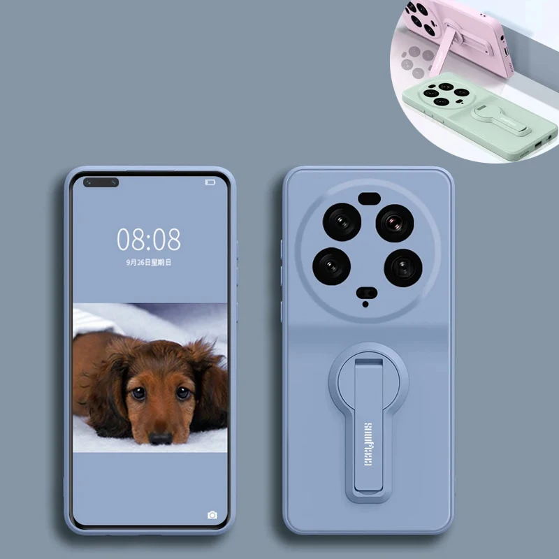 Funda de teléfono para Xiaomi 13 14 15 13T 14T Pro Ultra Lite 5G Mi Xiaomi13ultra Xiaomi13T funda de silicona suave con soporte