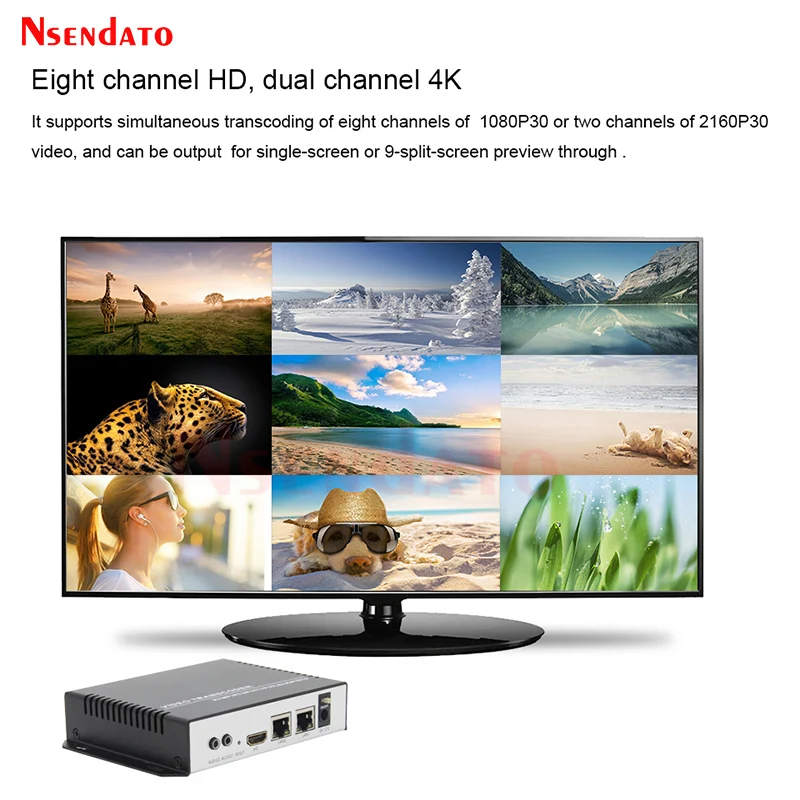 Codificador de captura de vídeo HDMI SDI 4K H.265, codificador de transcodificador de vídeo HDMI, transmisión de RTSP a RTMP para SRT UDP TS - imagen 4
