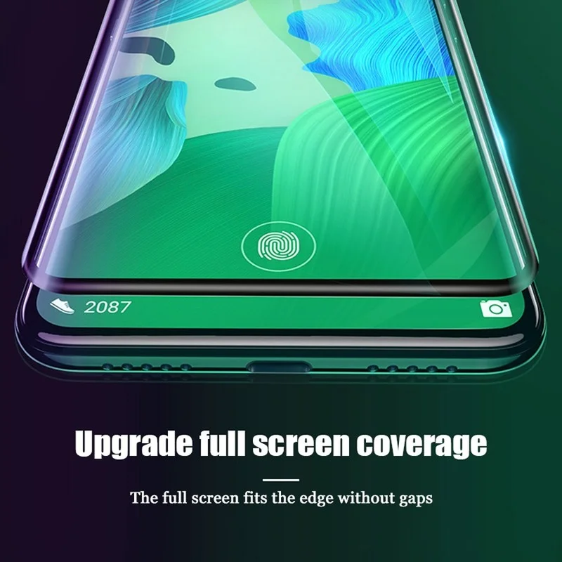 3 uds cubierta completa de vidrio Protector para Huawei P40 30 20 Lite Y8p Y7p Protector de pantalla en Huawei P50 P Smart Z Y9 Y7 Y6 2019 vidrio - imagen 2