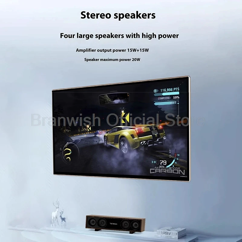 Altavoz Bluetooth Barra Madera con Doble Tweeter y Entrada Auxiliar - imagen 4