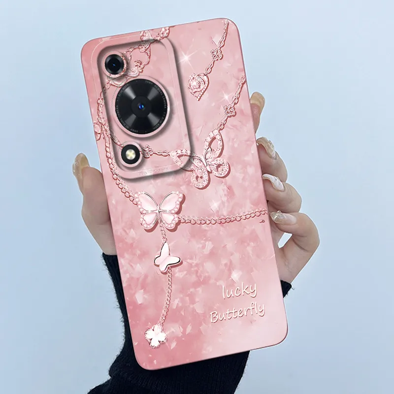 Para Huawei Nova Y72 funda de teléfono moda simplicidad flor mate carcasa de silicona para Huawei Nova Y72S Y63 Y 72 carcasa trasera - imagen 5