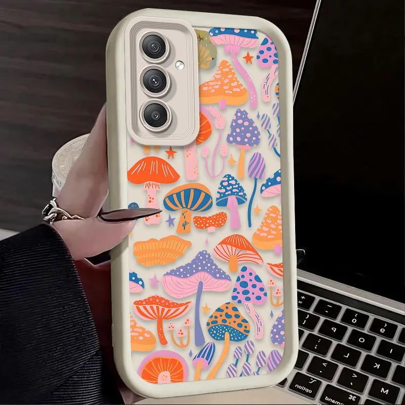 Funda blanda con forma de seta colorida para Samsung Galaxy A54 A05S A05 A34 A24 A14 A53 A33 A23 A13 A52 A52S A32 A22 A12 A71 A51 A31 - imagen 4