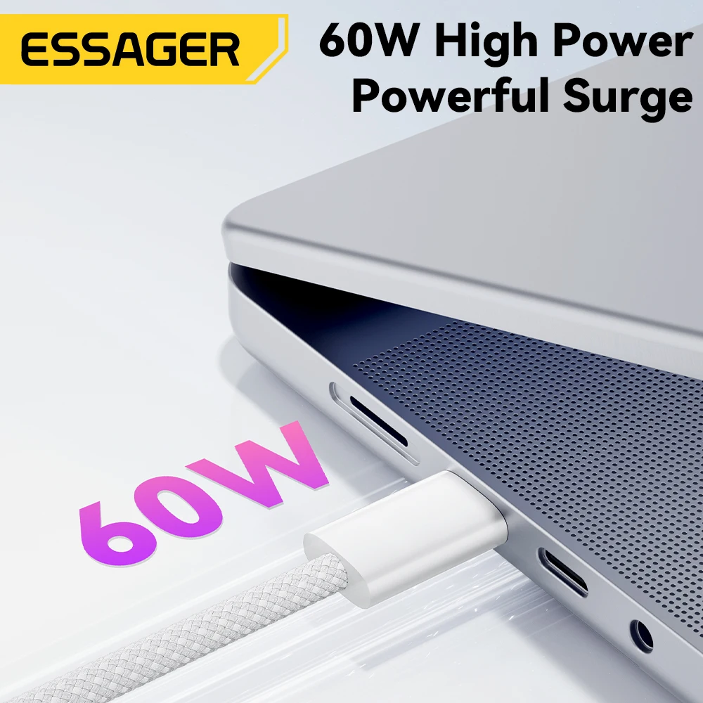 Cable USB-C 60W de Carga Rápida para iPhone, iPad, MacBook y Xiaomi - imagen 4