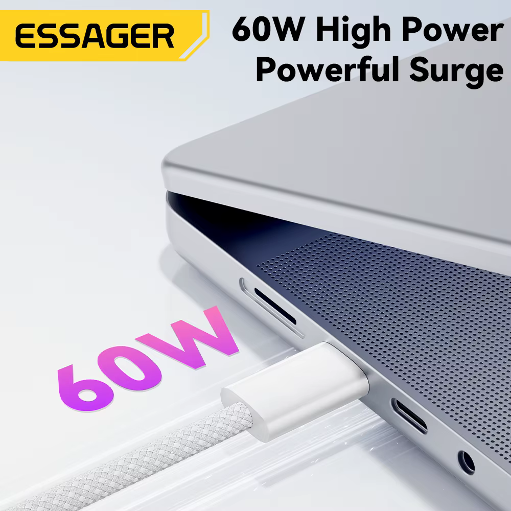 Cable USB-C 60W de Carga Rápida para iPhone, iPad, MacBook y Xiaomi - imagen 4