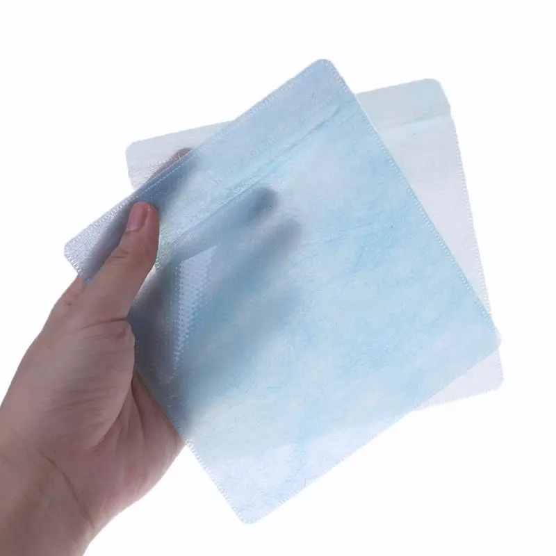 Estuche de almacenamiento de doble cara para DVD, funda de PP, soporte de sobre, bolsa de PP para discos de CD y DVD, 100 piezas - imagen 4