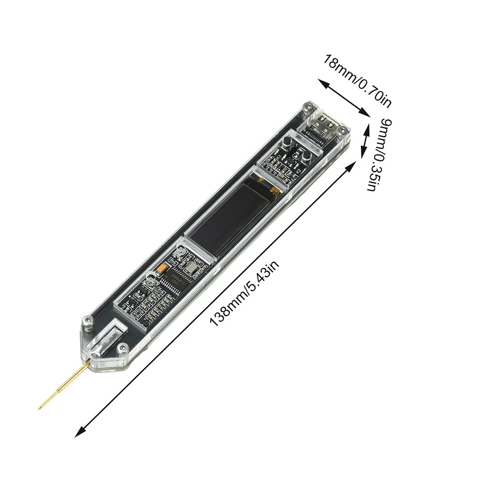 Contador de frecuencia DC 5V, probador de frecuencia de 200Hz ~ 100MHz, pantalla OLED de 0,91 pulgadas, herramienta de medición de frecuencia de alta precisión - imagen 3