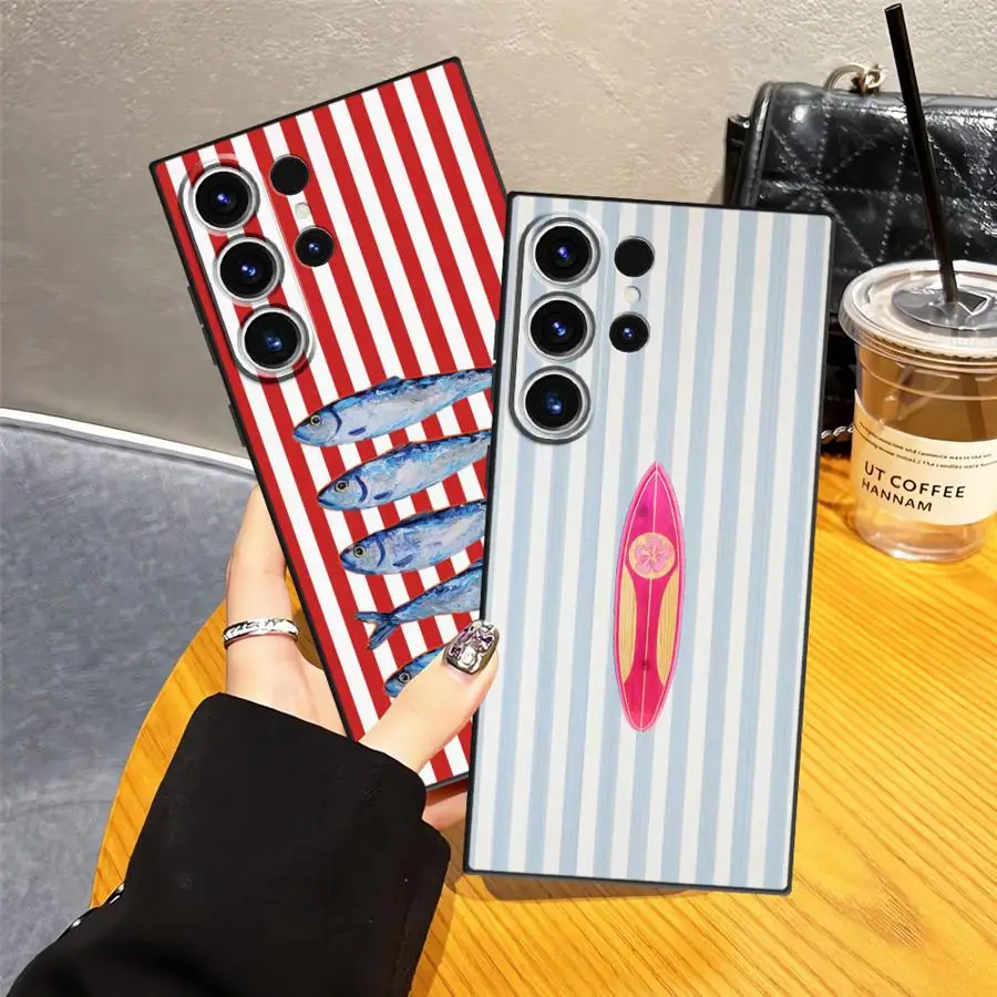 Funda para Samsung Galaxy S25 Edge S24 Plus S20 S21 FE S23 Ultra negra suave cubierta de teléfono animales marinos - imagen 5