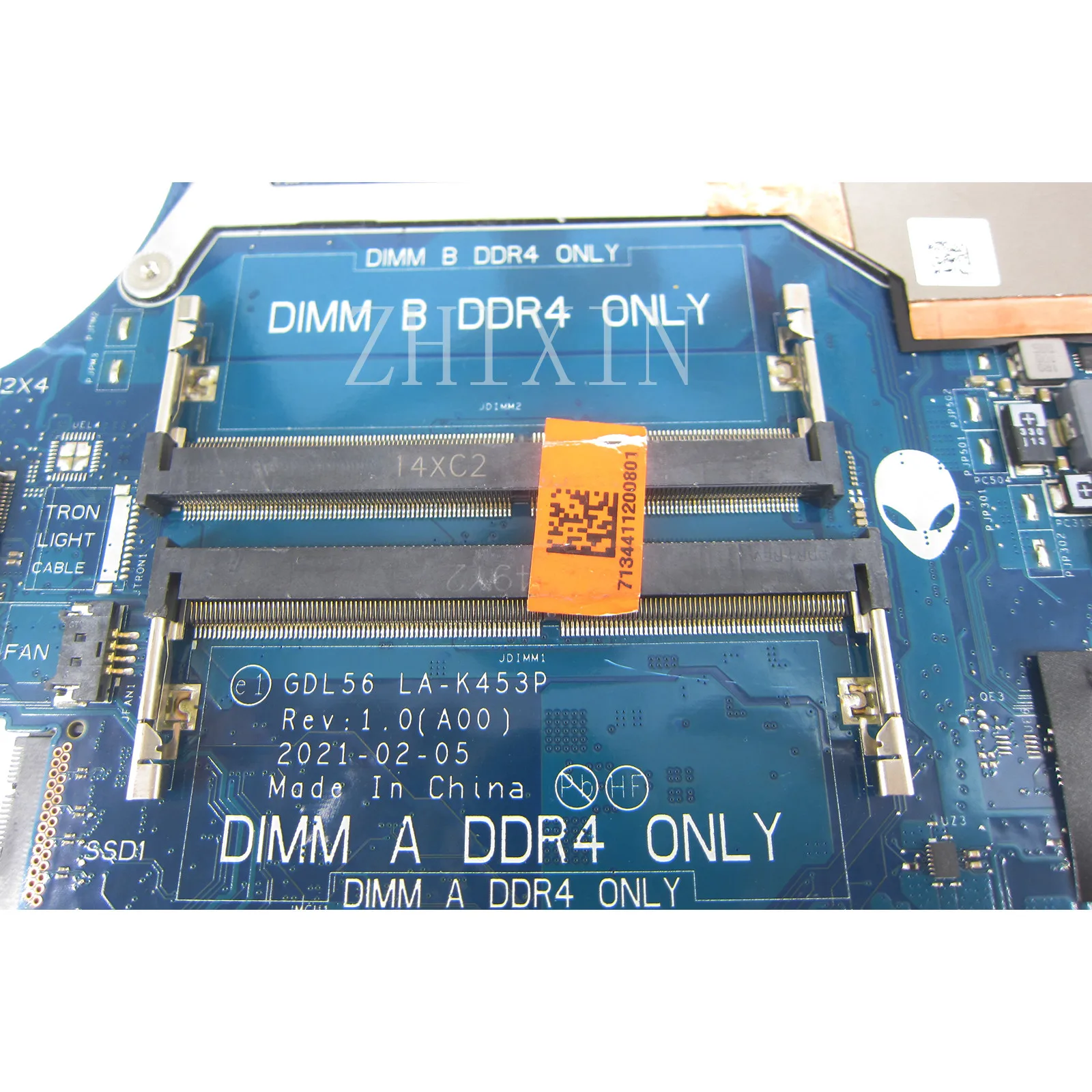 Placa base para ordenador portátil DELL Dell Gaming G15 5515 con CPU R7 5800H RTX3060 6GB CN-09YV3R 9YV3R LA-K453P prueba completa - imagen 3