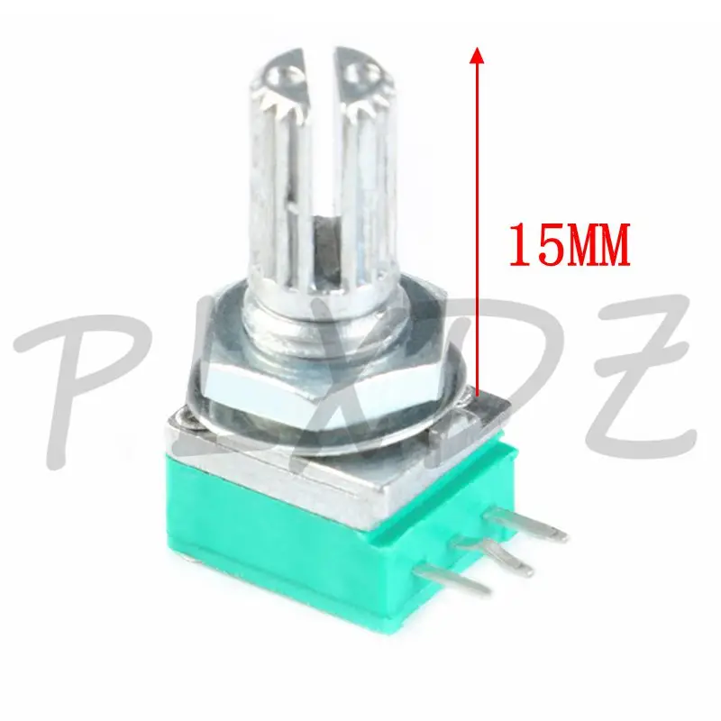 10 Uds RK097 potenciómetro de sellado de amplificador 3PIN 1K 5K 10K 20K 50K 100K 500K B1K B5K B10K B50K B100K ohm con eje de 3 pines 15mm - imagen 3