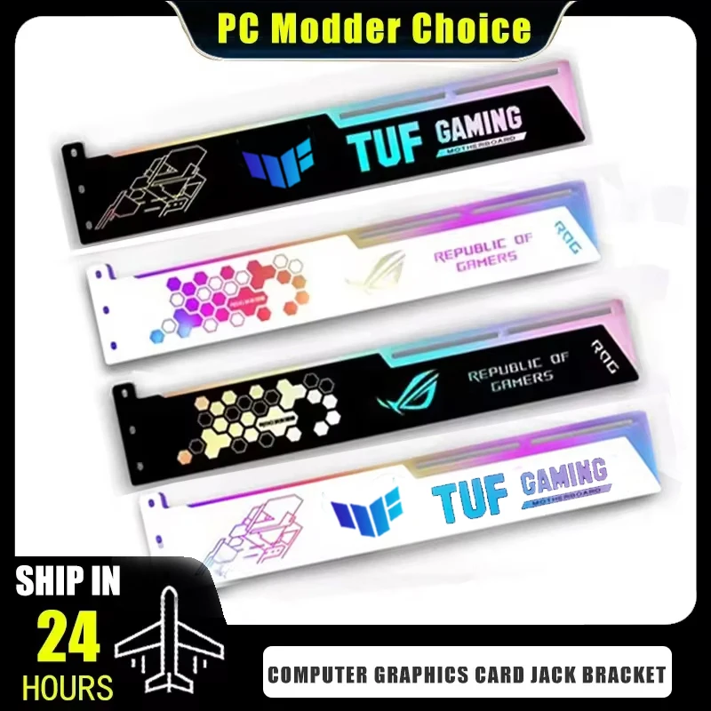 Soporte GPU 5V ARGB VGA soporte 3090 3080 4090 soporte para tarjeta gráfica M/B AURA SYNC, MOD decoración de gabinete de jugador