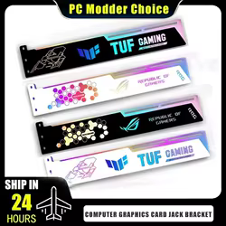 Soporte GPU 5V ARGB VGA soporte 3090 3080 4090 soporte para tarjeta gráfica M/B AURA SYNC, MOD decoración de gabinete de jugador