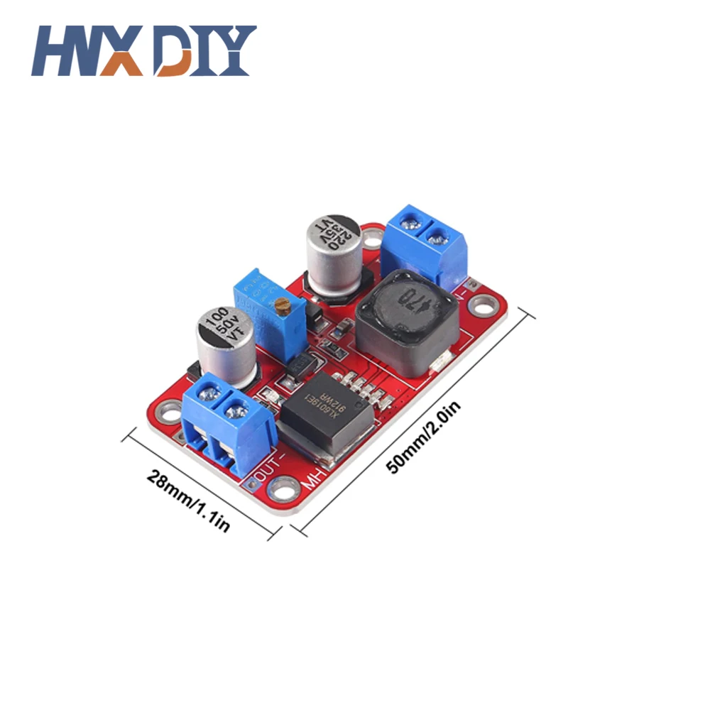Módulo de potencia Boost Volt convertidor, 1-10 piezas, 5A, DC-DC, 3,3 V-35V a 5V, 6V, 9V, 12V, 24V, XL6019 - imagen 4