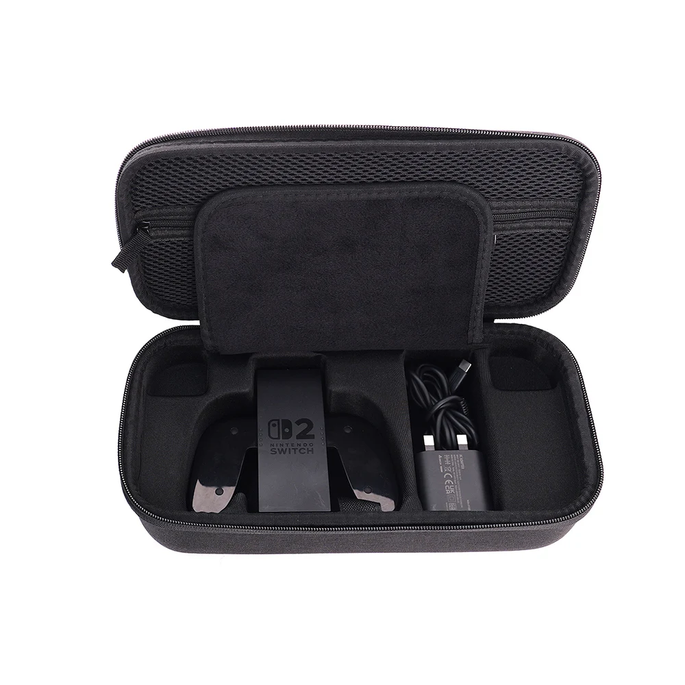 Estuche de almacenamiento portátil para Switch 2, bolsa portátil de N-S2 con tarjetero, bolsa de transporte para almacenamiento de agarre Joycon, cargador y accesorios - imagen 3