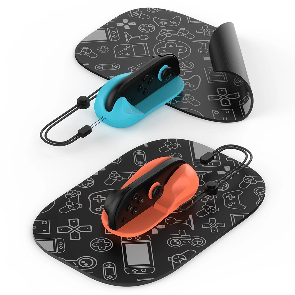 Soporte para ratón controlador izquierdo + derecho con alfombrilla para ratón, controlador de juegos, soporte para ratón, controlador ergonómico, base para ratón para Switch 2