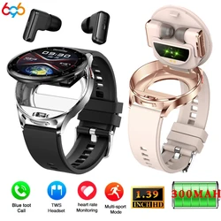 Smartwatch con Auriculares TWS Inalámbricos y Pulsómetro