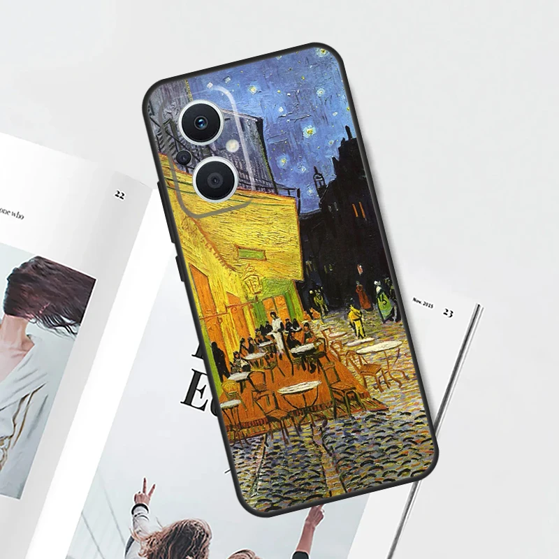 Funda de pintura al óleo de Van Gogh para OPPO Reno 10 8 Pro 4Z 5Z 4 5 6 7 Lite 8T OPPO Find X5 Lite X6 Pro X3 X2 Neo - imagen 5