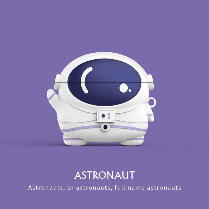 Funda para Bose QuietComfort Ultra, llavero de astronauta espacial de dibujos animados, funda suave de silicona bonita, funda protectora para auriculares Bose QC II - imagen 3