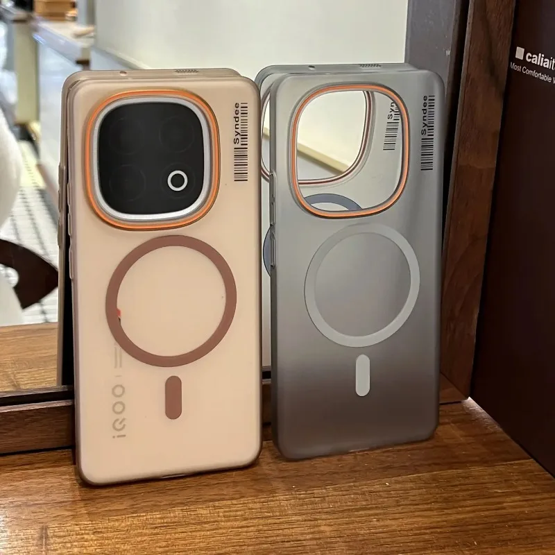 Funda de PC mate para VIVO IQOO Z10 Turbo Pro, magnética a prueba de golpes para Magsafe, cubierta dura translúcida esmerilada para IQOO Z10Turbo Plus - imagen 3