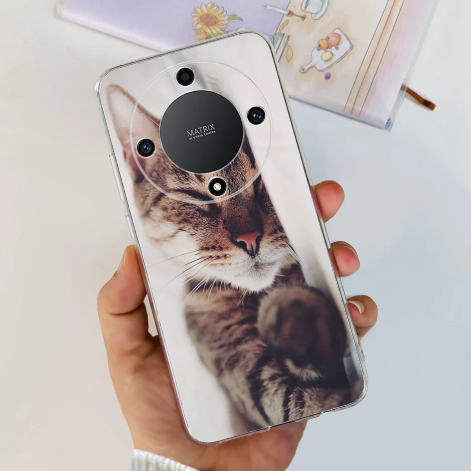 Funda trasera para Huawei Honor Magic 5 Lite, carcasa suave de silicona transparente a prueba de golpes para Honor Magic 5 Lite - imagen 3