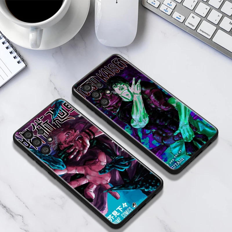 Póster de Anime Jujutsu Kaisen para Samsung A55, A35, A25, A15, A14, A73, A53, A13, A05S, A03S, A02S, A71, A52, A32, funda suave negra para teléfono - imagen 3
