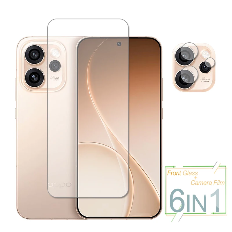 Para OPPO Reno15 Pro vidrio OPPO Reno15 Pro China Protector de pantalla de vidrio templado Protector de lente de cámara de teléfono película en Reno 15
