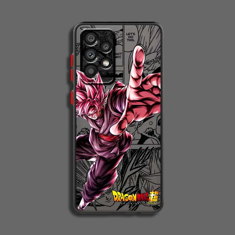 D-Dragon Ball Son Goku Manga para Samsung Galaxy A71 A55 A54 A51 A16 A06 A04e 5G funda de teléfono translúcida esmerilada - imagen 4