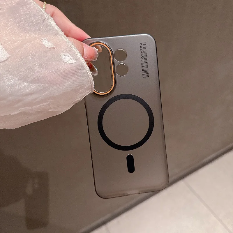 Para Magsafe mate Pc funda de teléfono translúcida para OPPO K13 Turbo Pro carga inalámbrica magnética parachoques a prueba de golpes para K13 Turbo - imagen 4