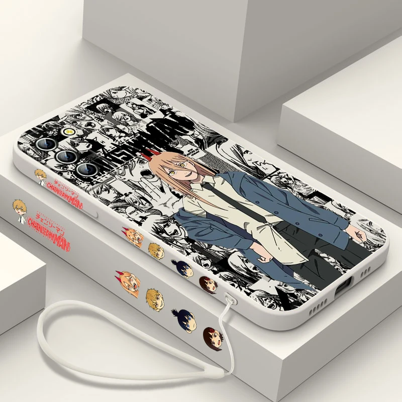 Funda de teléfono de motosierra para hombre, cubierta de cuerda izquierda Ultra líquida para Samsung Galaxy S24, S23, S22, S21, S20 Pro FE Plus - imagen 4