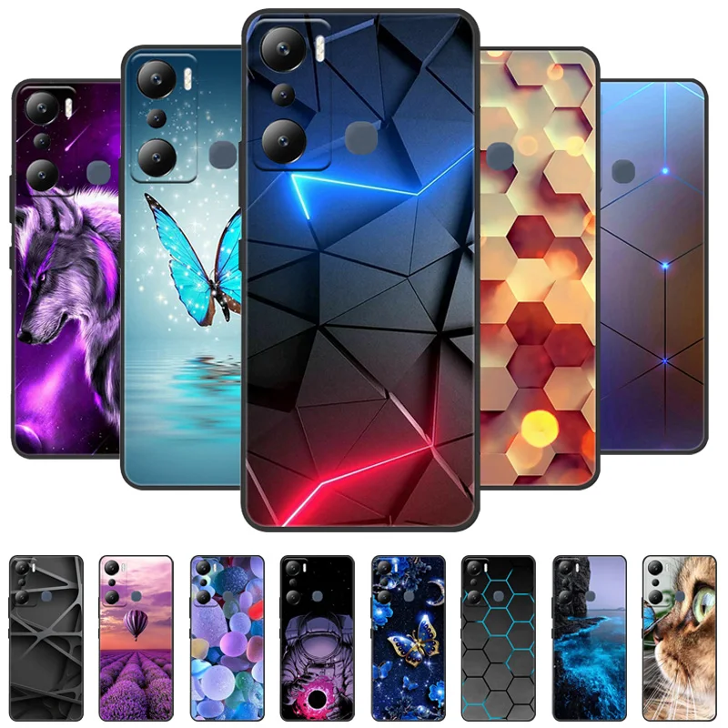 Para Infinix Hot 20i funda Wolf Lions pintado TPU funda suave de silicona para Infinix Hot 20i funda de teléfono X665C X665E Fundas a prueba de golpes